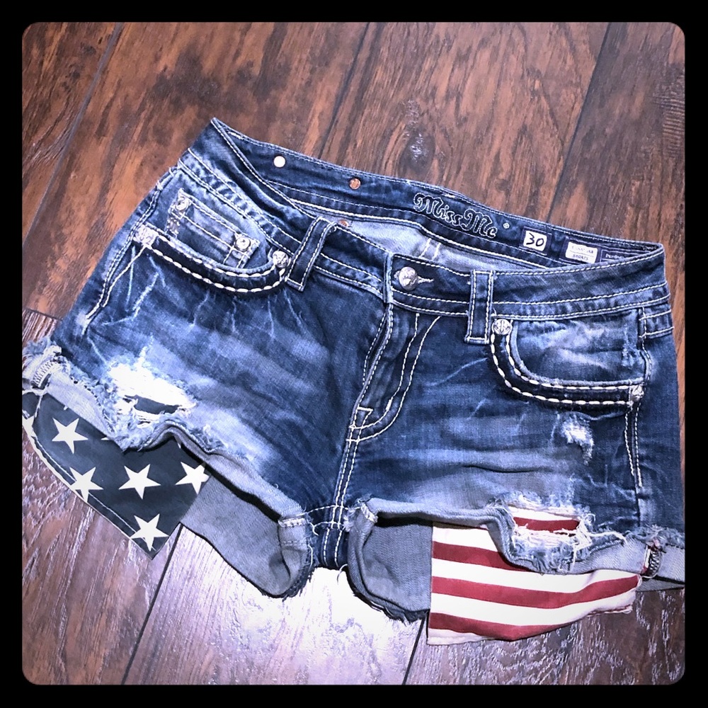 Miss Me Shorts Patriotic